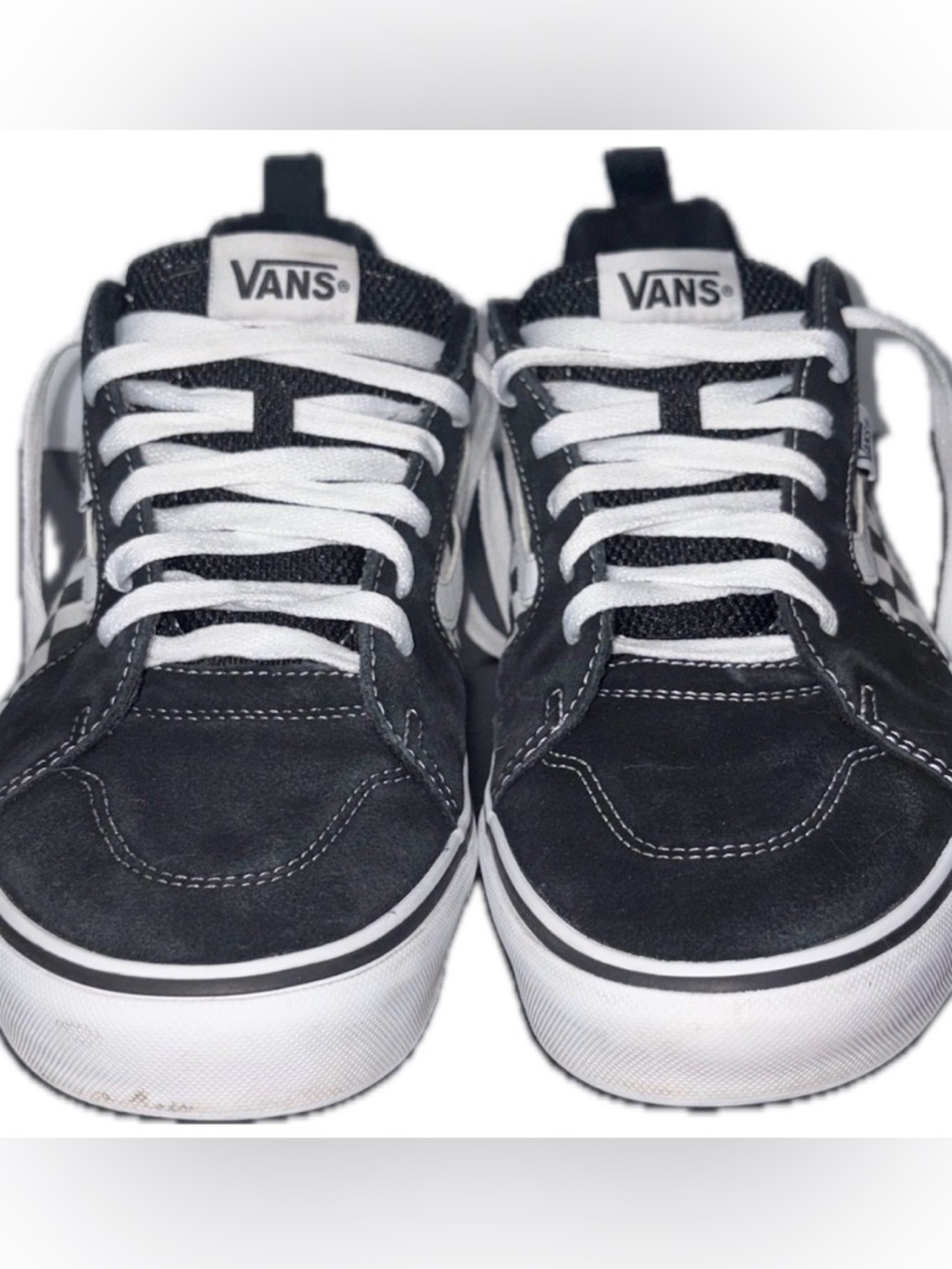 Vans Black and White Low Top Sneakers
